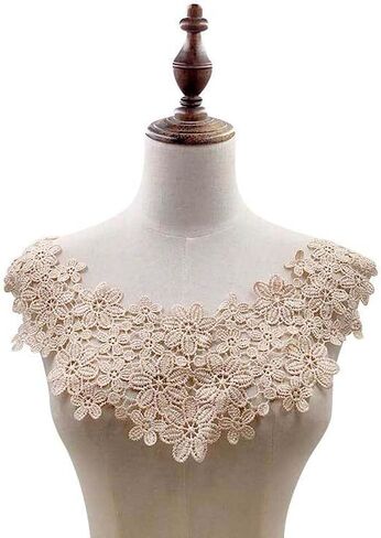 Lace Fabric Garment DIY Lace Collar Craft Sewing Supplies Wedding Floral Neckline in Saudi Arabia