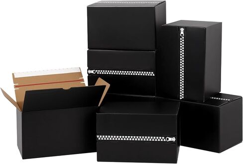 Black Small Shipping Boxes 9x4x6 Inches, 30 Pack Self-Adhesive Corrugated Cardboard Box with Zipper Tear Strip, Mailing Boxes for Packaging Small Business in Saudi Arabia