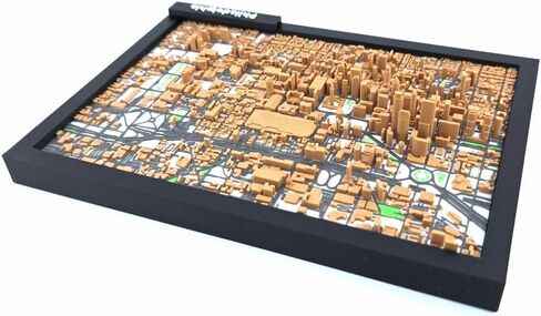 Philadelphia 3D City Map – Framed Miniature Downtown Skyline Model | Desk & Shelf Decor Gift (7" x 5") in Saudi Arabia