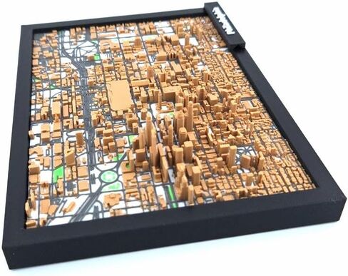 Philadelphia 3D City Map – Framed Miniature Downtown Skyline Model | Desk & Shelf Decor Gift (7" x 5") in Saudi Arabia