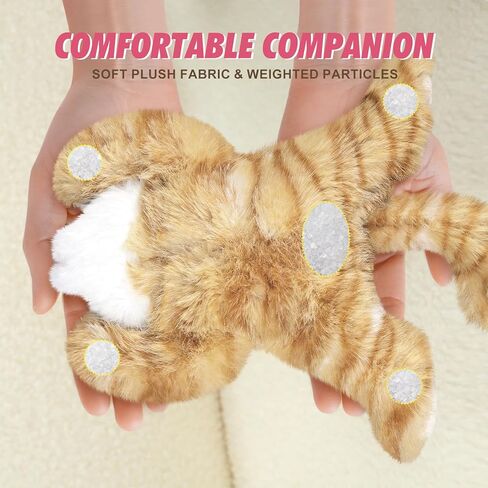 PEACH CAT Cat Stuffed Animal Cute Plushies ألعاب قطيفة صغيرة هدايا للأطفال باللون البرتقالي in Kuwait
