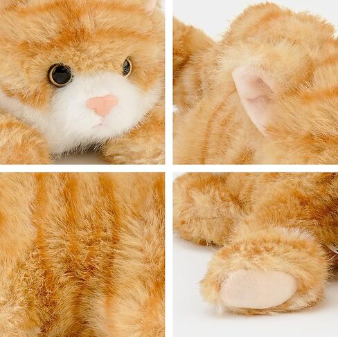 PEACH CAT Cat Stuffed Animal Cute Plushies ألعاب قطيفة صغيرة هدايا للأطفال باللون البرتقالي in Kuwait
