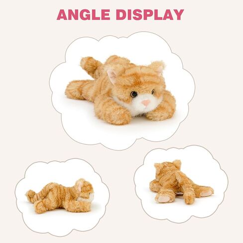 PEACH CAT Cat Stuffed Animal Cute Plushies ألعاب قطيفة صغيرة هدايا للأطفال باللون البرتقالي in Kuwait