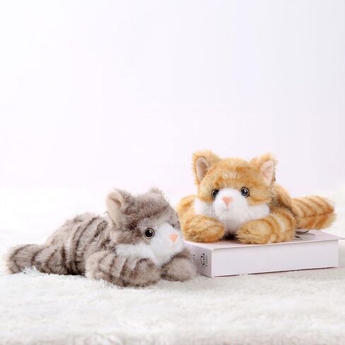 PEACH CAT Cat Stuffed Animal Cute Plushies ألعاب قطيفة صغيرة هدايا للأطفال باللون البرتقالي in Kuwait