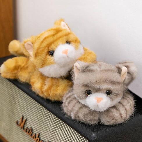 PEACH CAT Cat Stuffed Animal Cute Plushies ألعاب قطيفة صغيرة هدايا للأطفال باللون البرتقالي in Kuwait