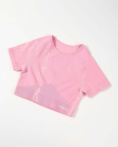 AUROLA Serpent Snake Seamless Workout T-Shirts for Women,Short Sleeve Crop Top Gym Yoga Athletic Shirts Tee in Kuwait