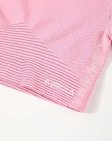 AUROLA Serpent Snake Seamless Workout T-Shirts for Women,Short Sleeve Crop Top Gym Yoga Athletic Shirts Tee in Kuwait