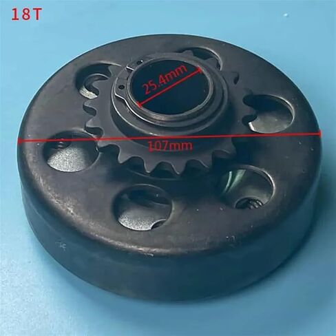 5KW GOKART Clutch Centrifugal AUTO Shaft 25.4MM 1" 13T 14T 18T Chain 350 428 420 GX390 GX420 210CC 389CC 13HP 15HP GO Kart ATV(25.4MM 18T Chain 350) in Saudi Arabia