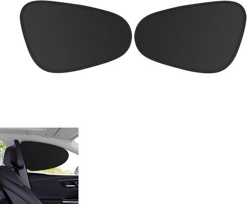 Car Side Window Sun Shades, 4 PCS Front and Rear Window Sunshades Privacy Curtains, Sun Glare and UV Rays Protection, Block Light for Breastfeeding, Taking a nap, Changing Clothes, Camping in Saudi Arabia
