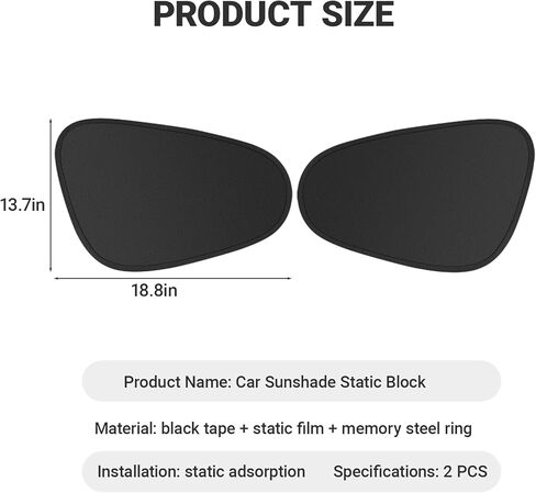 Car Side Window Sun Shades, 4 PCS Front and Rear Window Sunshades Privacy Curtains, Sun Glare and UV Rays Protection, Block Light for Breastfeeding, Taking a nap, Changing Clothes, Camping in Saudi Arabia