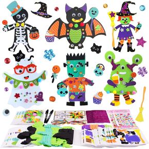Xonglikr 24 Sets Christmas Craft Kits for Kids DIY Snowflake and Snowman Ornaments Winter Crafts Holiday Classroom Activities Party Favors Arts and Crafts Foam Stickers Christmas Tree Decorations in Saudi Arabia
