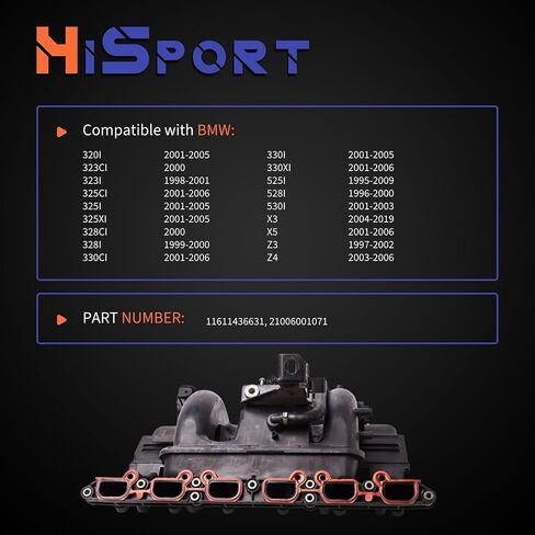 حشية مشعب سحب المحرك HiSport - متوافقة مع BMW 320I 323CI 323I 325CI 325I 325XI 328CI يستبدل 11611436631 21006001071 in Saudi Arabia