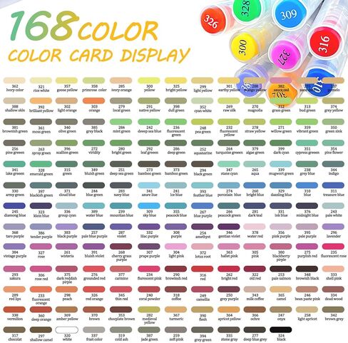 72 Colors Acrylic Paint Markers, Colored Paint Pens Brush Tip with Direct-Liquid Ink Control System, Water-Based Coloring Markers Set for Pumpkin Decorating Kit, Rock, Fabric, Wood, Wood, Art Supplies in Kuwait