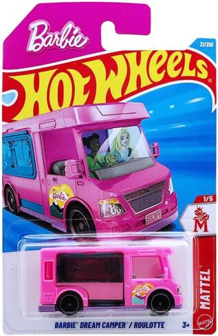 Hot Wheels Barbie Dream Camper [Pink] Mattel 1/5, 21/250, 1:64 Scale Diecast Toy Vehicle in Saudi Arabia