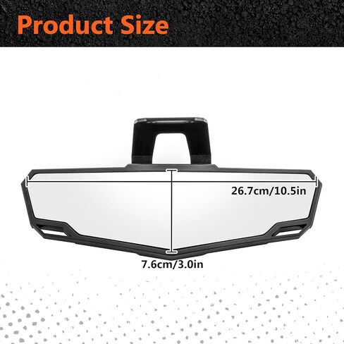 مرآة رؤية جانبية قابلة للتعديل مثبتة على الباب متوافقة مع Polaris Ranger SP570 1000 XP Crew Northstar Pro XD 2018-2025 (فقط للأبواب الكاملة)، ملحقات المرايا المحدبة ذات الزاوية الواسعة، 2889241 in Kuwait