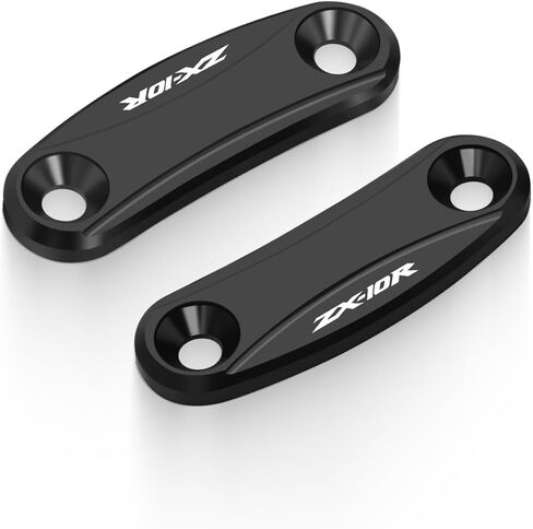 MFGZD Mirror Block Off Base Plates,2 PCS CNC Aluminum Motorcycle Mirror Block Off Plates Compatible with Kawasaki ZX-10R ZX10R 2011-2015 in Saudi Arabia
