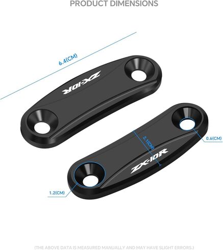 MFGZD Mirror Block Off Base Plates,2 PCS CNC Aluminum Motorcycle Mirror Block Off Plates Compatible with Kawasaki ZX-10R ZX10R 2011-2015 in Saudi Arabia