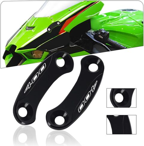 MFGZD Mirror Block Off Base Plates,2 PCS CNC Aluminum Motorcycle Mirror Block Off Plates Compatible with Kawasaki ZX-10R ZX10R 2011-2015 in Saudi Arabia