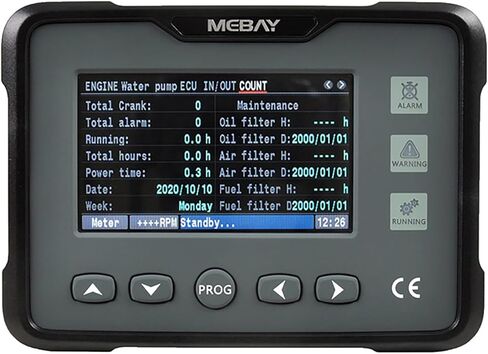 Original Mebay GM70CW Engine Instrument Diesel Water Pump Meter Parameter Monitor PEMP in Saudi Arabia