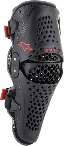 Alpinestars 6506321-13-XXL واقي الركبة للجنسين Sx-1 V2 أسود/أحمر 2X (متعدد، مقاس واحد) in Saudi Arabia