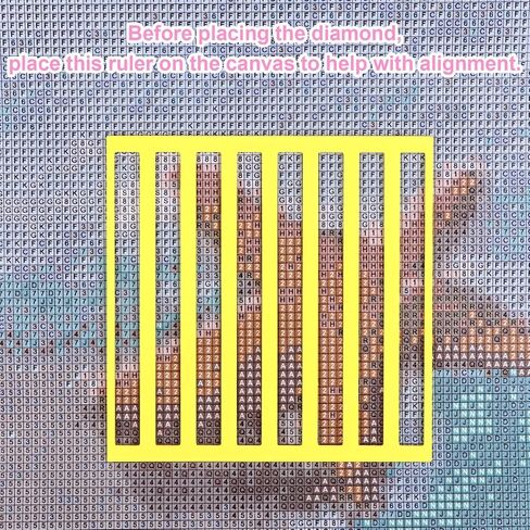 9 قطع مساطر رسم ماسية 9 ألوان مسطرة فنية ماسية قابلة لإعادة الاستخدام أداة محاذاة فنية لدليل الرسم الماسي لعشاق الرسم الماسي in Kuwait