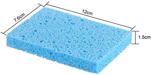 Chuangdi 12 Pcs Sponges Kitchen Bulk Non Scratch Cellulose Sponges Kitchen Assorted Colors Kitchen Sponges for Washing Dishes, 4.7 x 3 INCH(1.5 cm in Thickness) in Saudi Arabia