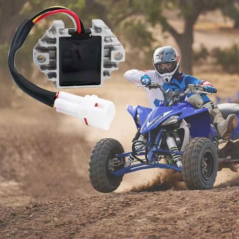 مقوم منظم الجهد الكهربي LOONGPART متوافق مع Yamaha YFZ450 2004-2009 و2012-2013، يناسب إصدارات YFZ450 LE/SE/SP يحل محل OEM 5TG-81960-00-00 1PD-81960-00-00 in Kuwait