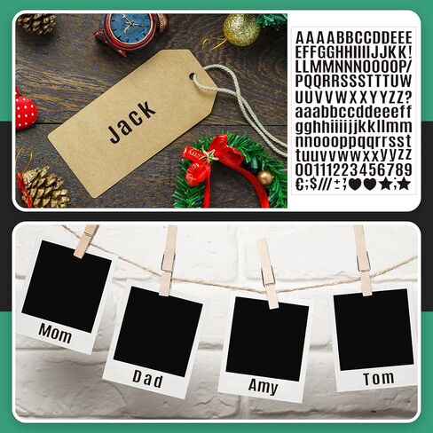 Qilery 32 Sheets 3 Inch Letter and Number Stickers Self Adhesive Vinyl Letters Alphabet Stickers Big Font Letters Number Tags for School Classroom Home Mailbox Decor (Black) in Saudi Arabia