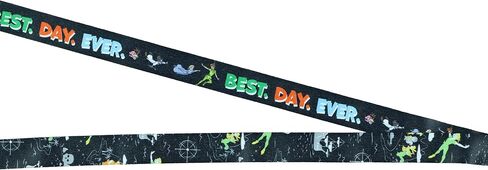 Disney Peter Pan Best Day Ever Lanyard with Clear ID Badge Holder and 2" Rubber Peter Pan Charm in Saudi Arabia