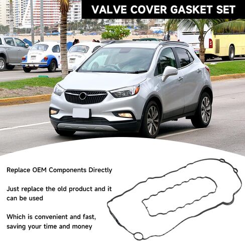 Engine Valve Cover Gasket - Compatible for GMC Terrain 2018-2023 for Chevrolet Malibu 2016-2023 for Buick Encore 2016-2022 - Replace Part 12636177, 12366384 in Saudi Arabia