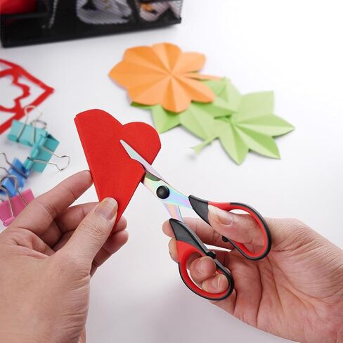 3-Pack Scissors 9.5"Professional Multipurpose Scissors Tool Great for Adults, Office, Sewing, School and Home Supplies,Red and Black in Saudi Arabia