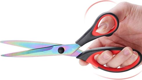 3-Pack Scissors 9.5"Professional Multipurpose Scissors Tool Great for Adults, Office, Sewing, School and Home Supplies,Red and Black in Saudi Arabia