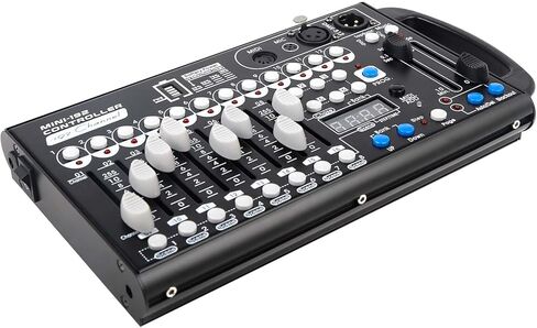 Built-in Battery Ultra-Thin Portable DMX512 Console 192CH programmable Stage Lighting Controller 240 Different Scenes for DJ Bands Bars Pubs Clubs Family Party Wedding etc in Kuwait