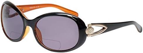 Calabria 828 Oversized Oval BiFocal Reading Sunglasses Polarized or Non-Polar Women Bi-Focal Sun Glasses Reader Chic Fashion in Saudi Arabia