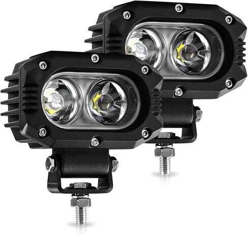 UNI-SHINE قطعتان من مصابيح LED مقاس 4 بوصة، أضواء مكعبة للقيادة والفيضانات على الطرق الوعرة للدراجات النارية والشاحنات وATV وUTV وSUV والقارب in Kuwait