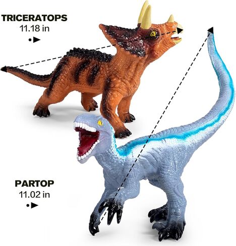 BotZilla 7 Piece Jumbo Dinosaur Toys Big Dinosaur Toy for Boys Realistic Giant Dino Toys for Kids 3-5 for Kids in Saudi Arabia