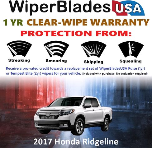 Wiper Blades for 2006 Honda Civic Wipers w/1yr Warranty (Set of 2) in Saudi Arabia