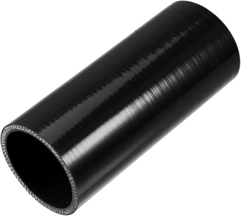 2.25 "ID 6" طول 4-Ply عززت ارتفاع درجة الحرارة مقرنة مستقيمة سيليكون المخفض خرطوم أسود للسيارة المبرد تناول الأنابيب استبدال قطع غيار السيارات in Saudi Arabia