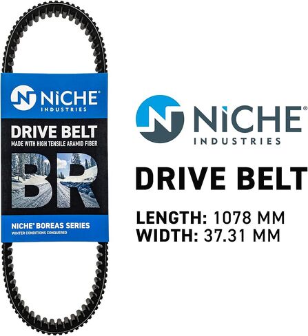 NICHE BOREAS Drive Belt for Ski-Doo Renegade GTX Summit Skandic 600 MXZ 700 800 GSX 500 Legend V1000 V800 417300586 in Saudi Arabia