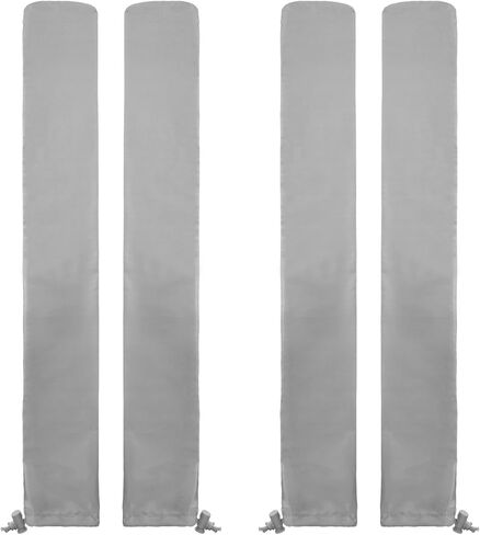 4PCS Windshield Wiper Blade Covers, 25.5x3.9 Inch Car Windshield Wiper Covers, Gray Polyester Wiper Blade Protector Waterproof Rainproof Bird Droppings Wipers Cover Wipers Dust Cover for Car, Truck in Saudi Arabia