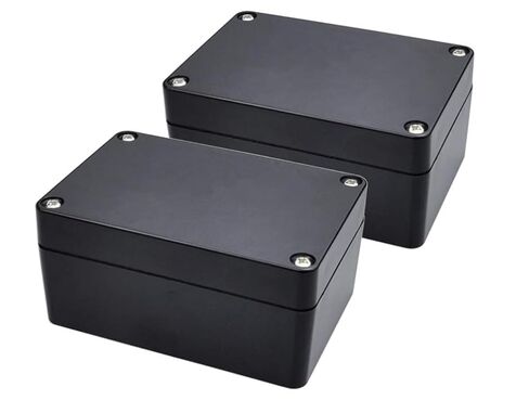 صندوق المشروع، 4 قطع من صناديق التوصيل، صناديق كهربائية مقاومة للماء IP65، علبة مشروع كهربائي مقاومة للغبار من بلاستيك ABS مع أذن ثابتة للإلكترونيات الخارجية - 3.3 × 2.3 × 1.37 بوصة in Kuwait