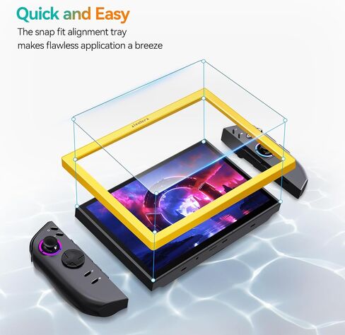 واقي شاشة محدث من ivoler مكون من قطعتين من الزجاج المقسى لجهاز Lenovo Legion Go Gaming المحمول 8.8 بوصة 2023 مع [إطار محاذاة]، شفاف عالي الدقة مضاد للخدش لجهاز Lenovo Legion Go in Kuwait