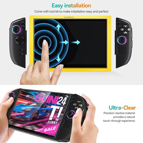 واقي شاشة محدث من ivoler مكون من قطعتين من الزجاج المقسى لجهاز Lenovo Legion Go Gaming المحمول 8.8 بوصة 2023 مع [إطار محاذاة]، شفاف عالي الدقة مضاد للخدش لجهاز Lenovo Legion Go in Kuwait