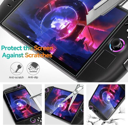 واقي شاشة محدث من ivoler مكون من قطعتين من الزجاج المقسى لجهاز Lenovo Legion Go Gaming المحمول 8.8 بوصة 2023 مع [إطار محاذاة]، شفاف عالي الدقة مضاد للخدش لجهاز Lenovo Legion Go in Kuwait