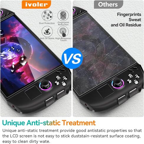واقي شاشة محدث من ivoler مكون من قطعتين من الزجاج المقسى لجهاز Lenovo Legion Go Gaming المحمول 8.8 بوصة 2023 مع [إطار محاذاة]، شفاف عالي الدقة مضاد للخدش لجهاز Lenovo Legion Go in Kuwait