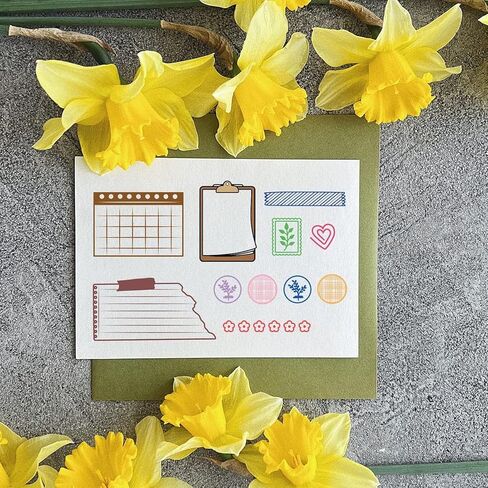 Calendar Label Theme Transparent Stamps with Gridlines Clear Stamp Seals Calendar Planner Month Organizer Scheduler Mini Silicone Template Stamps for DIY Making Scrapbooking Diary in Saudi Arabia
