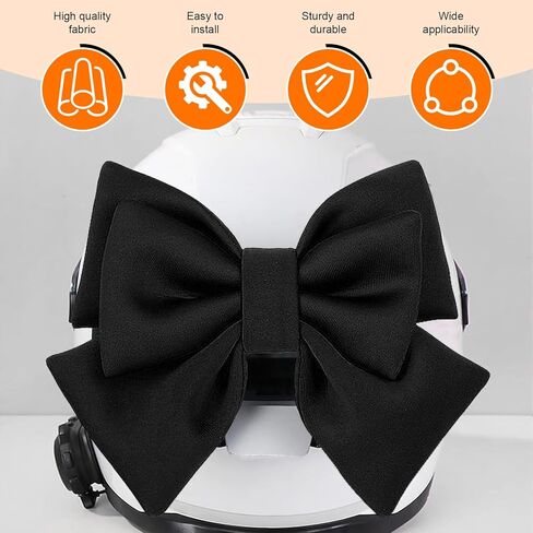 Motorcycle Helmet Bow, Cute Bow Helmet Decoration for Women, Removable Motorcycle Helmet Accessories (Red) in Saudi Arabia