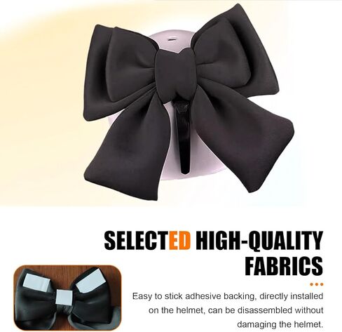 Motorcycle Helmet Bow, Cute Bow Helmet Decoration for Women, Removable Motorcycle Helmet Accessories (Red) in Saudi Arabia