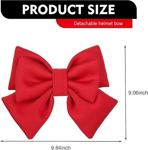 Motorcycle Helmet Bow, Removable Large Bow Helmet Decorations, Cute Motorbike Accessories with Suction Cup Fitted, Universal for Bike Skateboard Scooter in Saudi Arabia