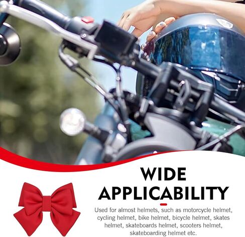 Motorcycle Helmet Bow, Removable Large Bow Helmet Decorations, Cute Motorbike Accessories with Suction Cup Fitted, Universal for Bike Skateboard Scooter in Saudi Arabia